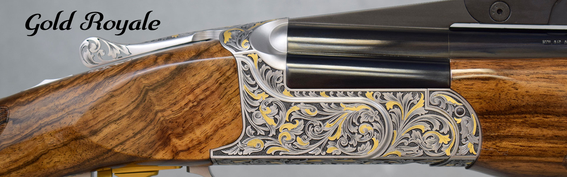 Kolar Gold Royale Shotgun Engraving